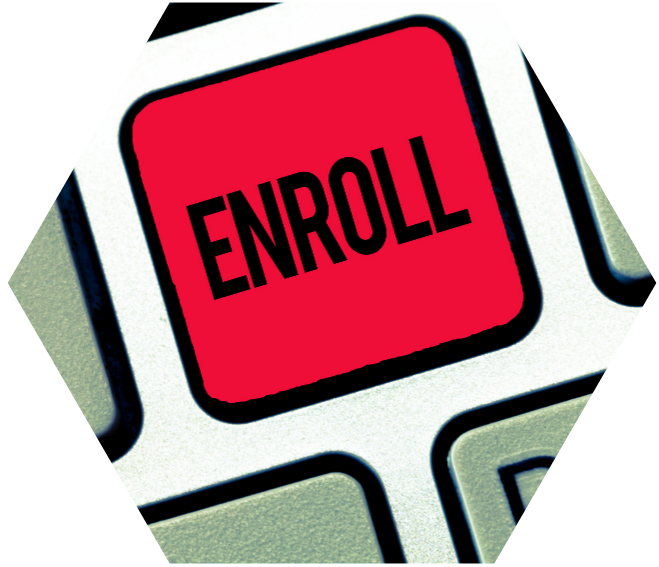 enroll online high school - concept